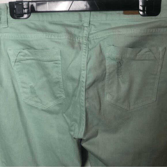 Zara Core Denim Trafaluc Collection Womens Slim Skinny Jeans Green Size 8 - Picture 4 of 9